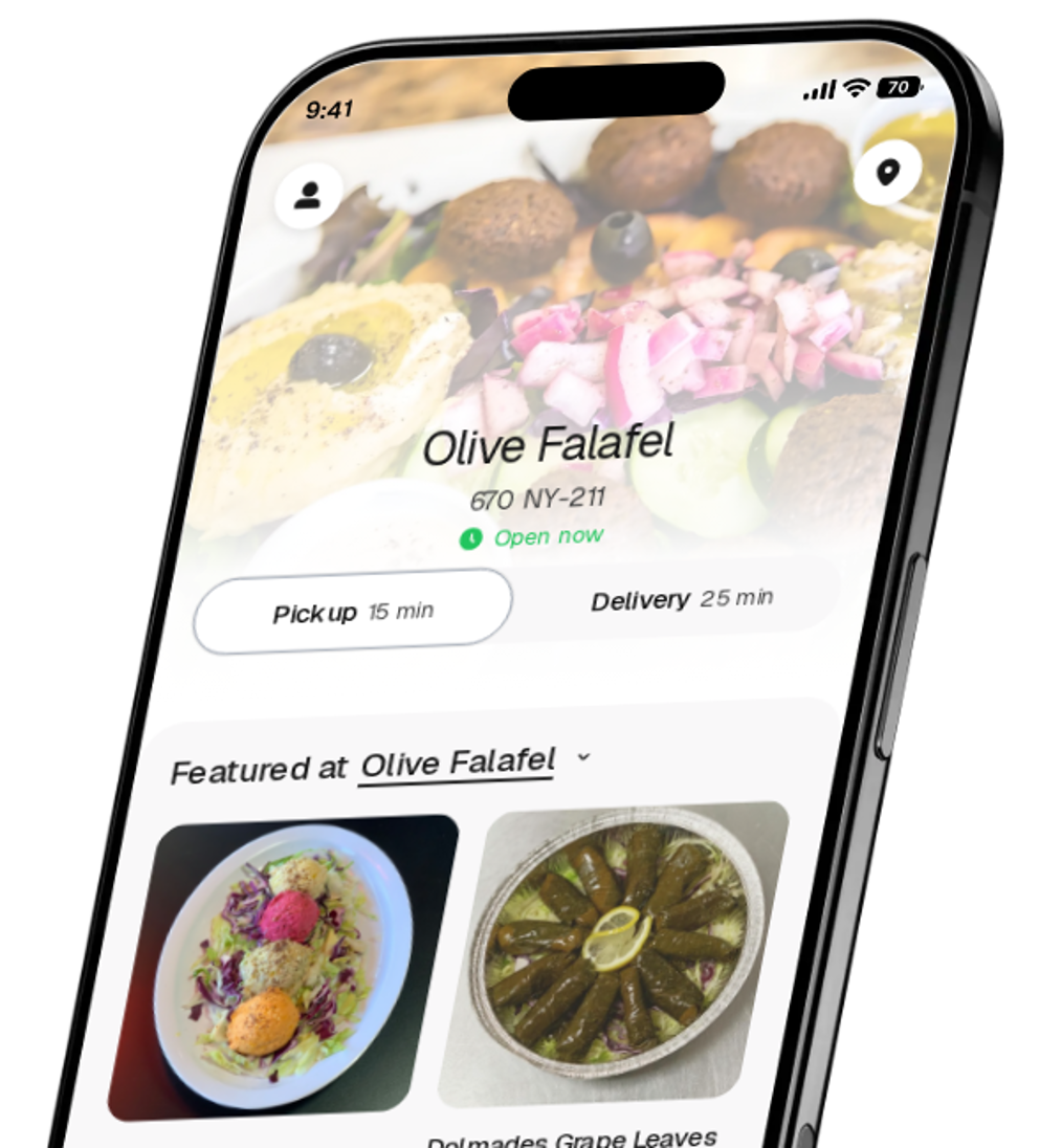 Olive Falafel app preview